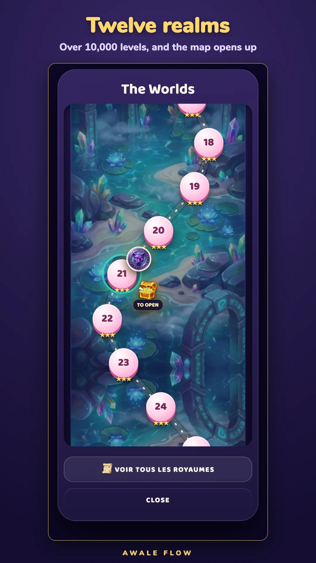 Awale Flow : Mancala Puzzle screenshot