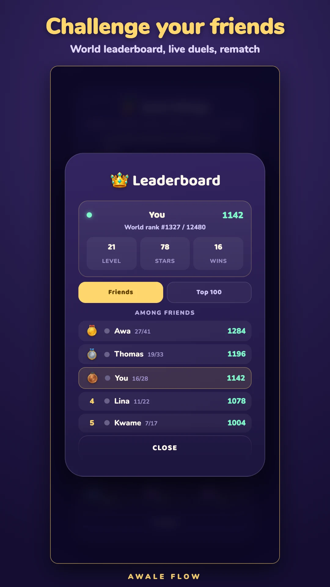 Awale Flow : Mancala Puzzle screenshot