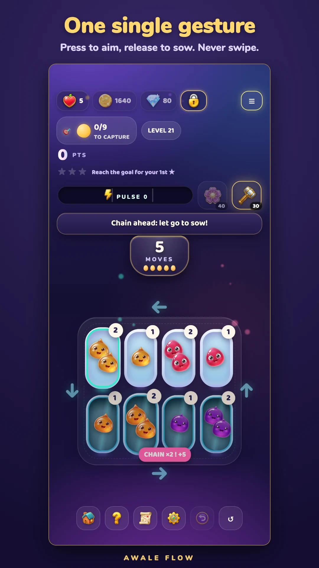 Awale Flow : Mancala Puzzle screenshot